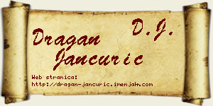 Dragan Jančurić vizit kartica